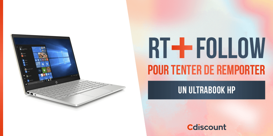 🎁 #Concours

PC Pavilion HP : processeur Intel® Core™ i7 / 8 GO RAM / 256 GO SSD... tentez votre chance pour remporter cet ultrabook ➡ bit.ly/2WrrJQ8

🔸 Pour tenter de le gagner : RT + Follow <a href="/Cdiscount/">Cdiscount</a>

☑️ TAS 21/06