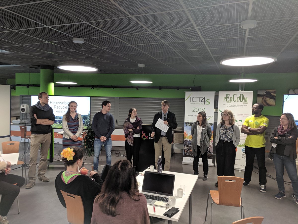 We are proud of getting the right gender balance of presenters <a href="/ict4s/">ICT 4 Sustainability</a> 2019 in Lappeenranta, today