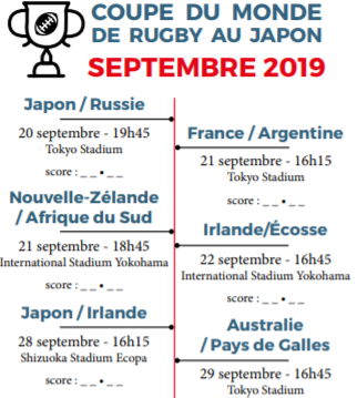 japoninfos's tweet photo. « Le XV de France (...) se déplacera pour
ses deuxième et troisième
rencontres sur l’île de Kyûshû
au sud du Japon » 🏈Pour en savoir plus, consultez le planning des matchs dans de notre hors-série ! 
👉🏼 https://t.co/9t0lFlCOyI 
#Rugby #Japon https://t.co/LgITbzz1U5