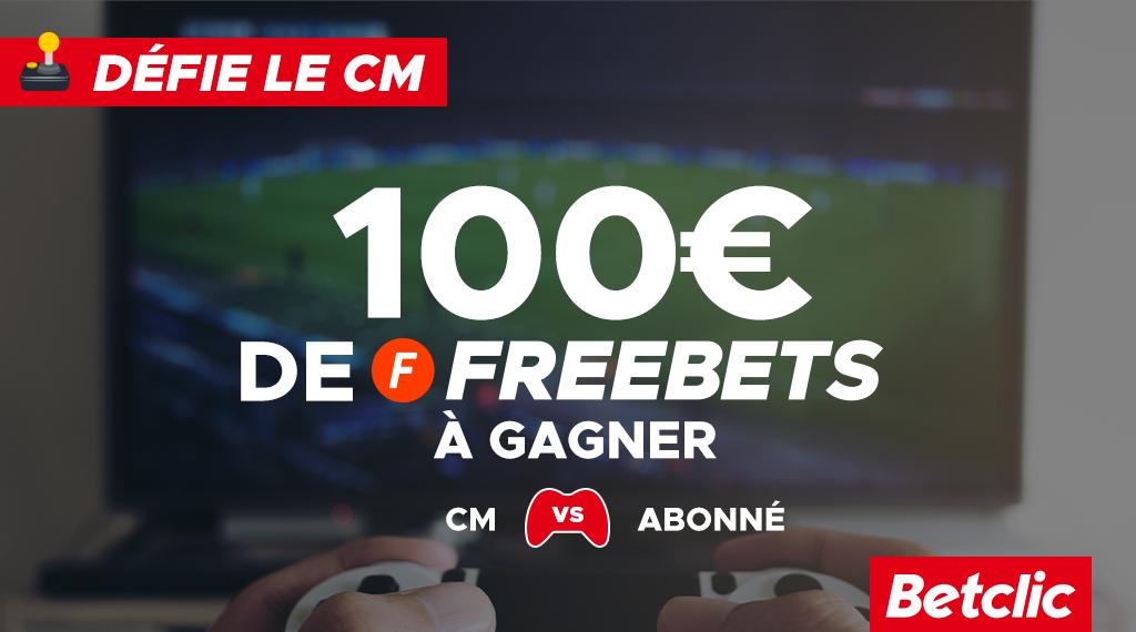 Betclic's tweet photo. ⚽️ Et si on se faisait un #DéfieLeCM Spécial #CopaAmerica2019 ? 100€ de Freebets si tu arrives à battre le CM sur FIFA 19 (PS4) 🎮

➡ RT pour tenter ta chance

⚠ Le match sera joué et streamé à 16h45 ! https://t.co/AtkDAaMDfl
