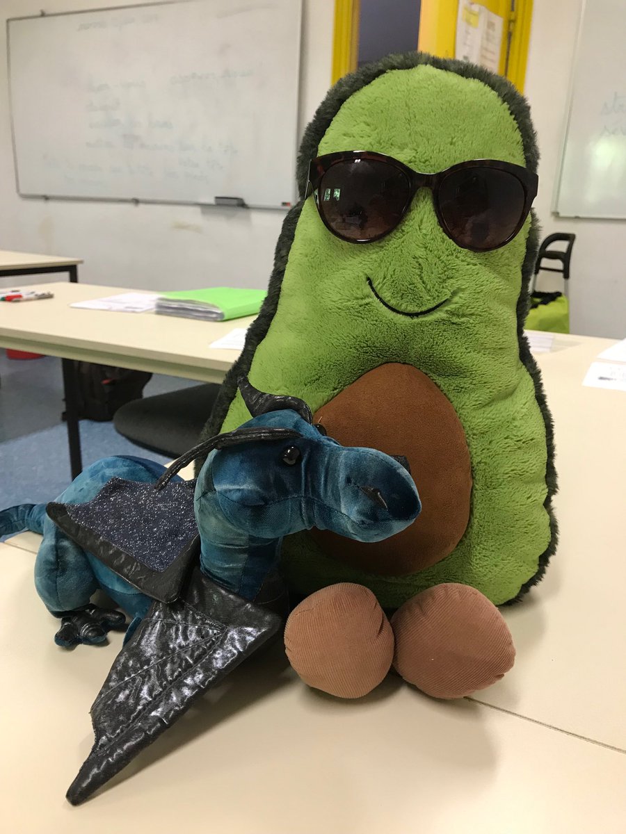 stafford_leys's tweet image. J’ai un nouvel ami. Il s’appelle Avocat! #frenchimmersioncourse #unusualschoolmascot