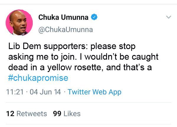 IceBlerk's tweet photo. @ChukaUmunna @LibDems @vincecable @thetimes 🤔 https://t.co/znYgzRpjh7