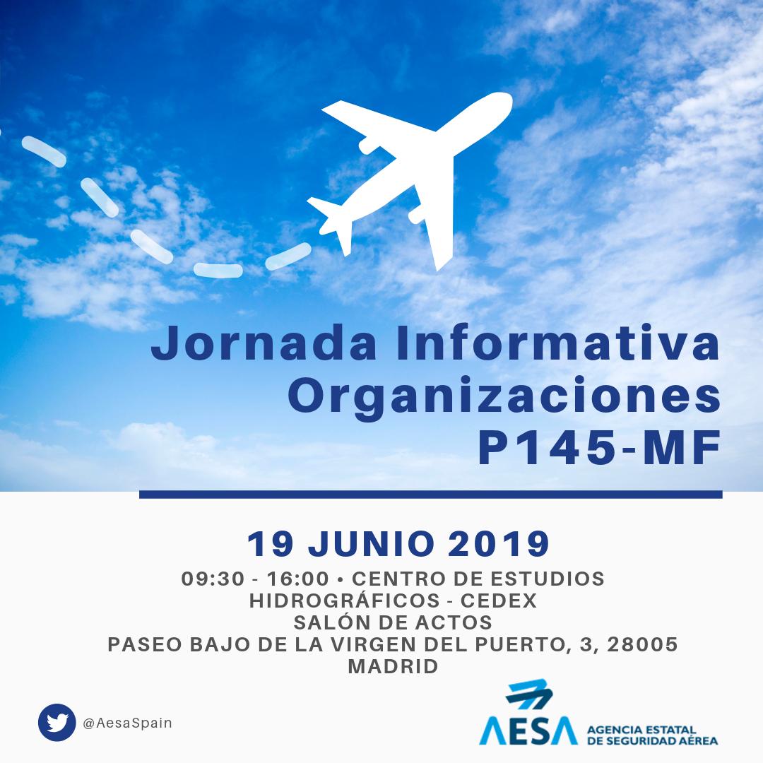 AesaSpain's tweet photo. ‼️La Jornada Informativa para las Organización P145-MF que organiza @AesaSpain el próximo 19 de junio ha cambiado de ubicación, ahora será en El Centro de Estudios Hidrográficos. Paseo de la Virgen del Puerto, 3, Madrid ‼️Disculpad las molestias!! https://t.co/riTIyCSZC7