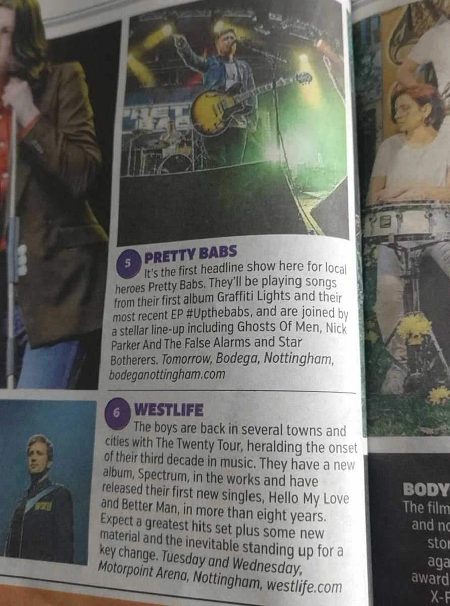 Shout out to <a href="/westlifemusic/">Westlife</a> for being a worthy 6th place in today’s <a href="/MetroUK/">Metro</a>, sure your time will come! #top5 #flyingwithoutwings #madeit