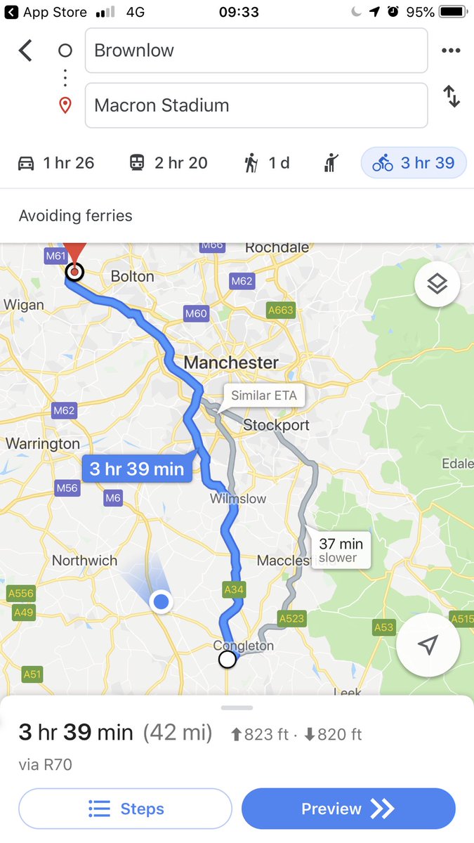 MuckersThe's tweet photo. Good morning, we are dedicating the day to #CallumFyall #Seasider our route is below. We’re riding to the #MacronStadium This will reduce the mileage for tomorrow to the #GoldCoast  #TowerToTower 🇫🇷🚴‍♀️🇬🇧 @FrontlineChild @tweetstreetlife @TheNextChapte11 @LancsMind @mrjordanwylie https://t.co/i462XTUqUT