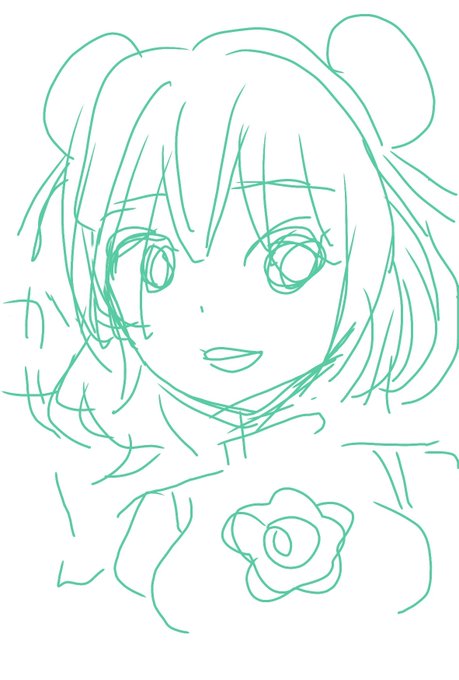 スマホのお絵かきアプリで上手に指で描く人に憧れて描いてみた…。指でまともに描けるまで46億年かかるじゃんこれ…。 