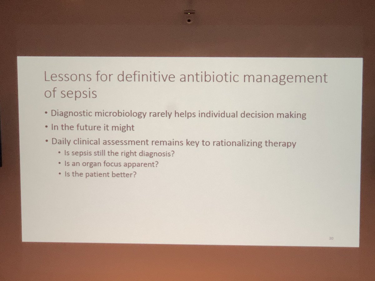 okoch's tweet photo. Clinical review trumps diagnostic microbiology for the management of individual patients with sepsis (for the moment still) says @MartinLlewelyn #rcpeID19 https://t.co/l8Y2peAsXr