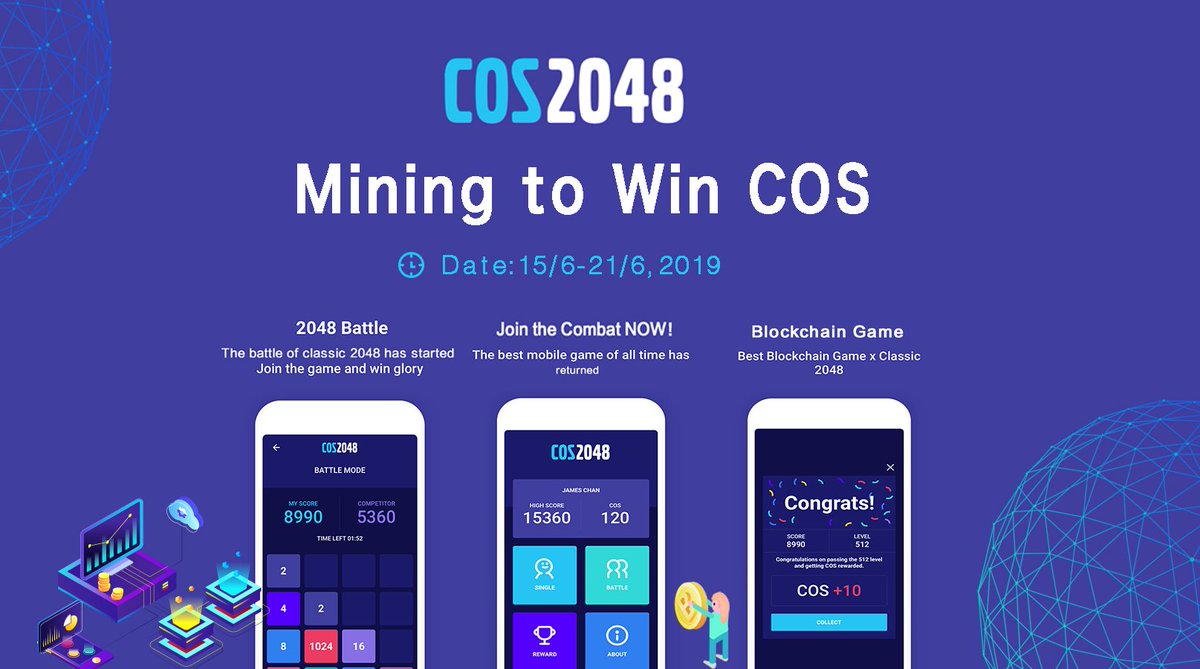 contentosio's tweet photo. Have you ever played the classic 2048 when you were little?
We are thrilled to announce that  #COS2048 Battle is about to start! Join the classic game and win a fortune with us! https://t.co/0tDXwtMfF5