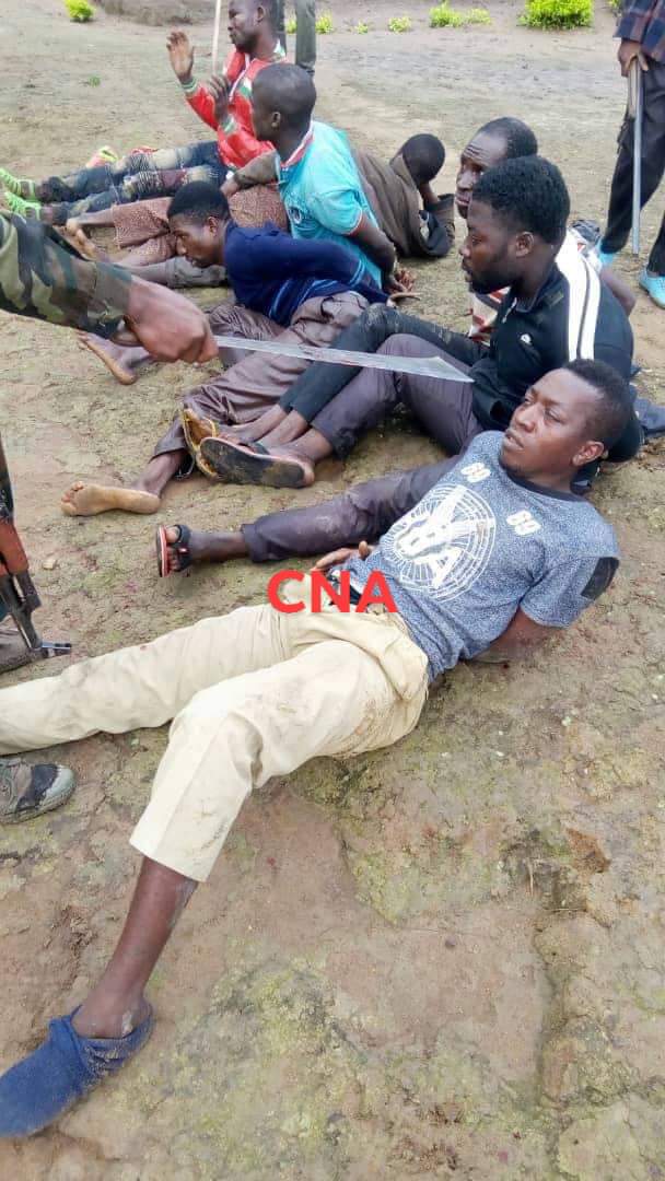 AbcAmbaTV's tweet photo. #GenocideAlert

@NforHanson reports of a horrific incident at #Kurt Ndonga Mantung where a group of young boys in the picture attached were rounded up and killed by #CameroUnMilitary

The military says though they have no weapons they will die (https://t.co/PhjEMwi3I3)

😭😭😭 https://t.co/UDGLQHK9hV
