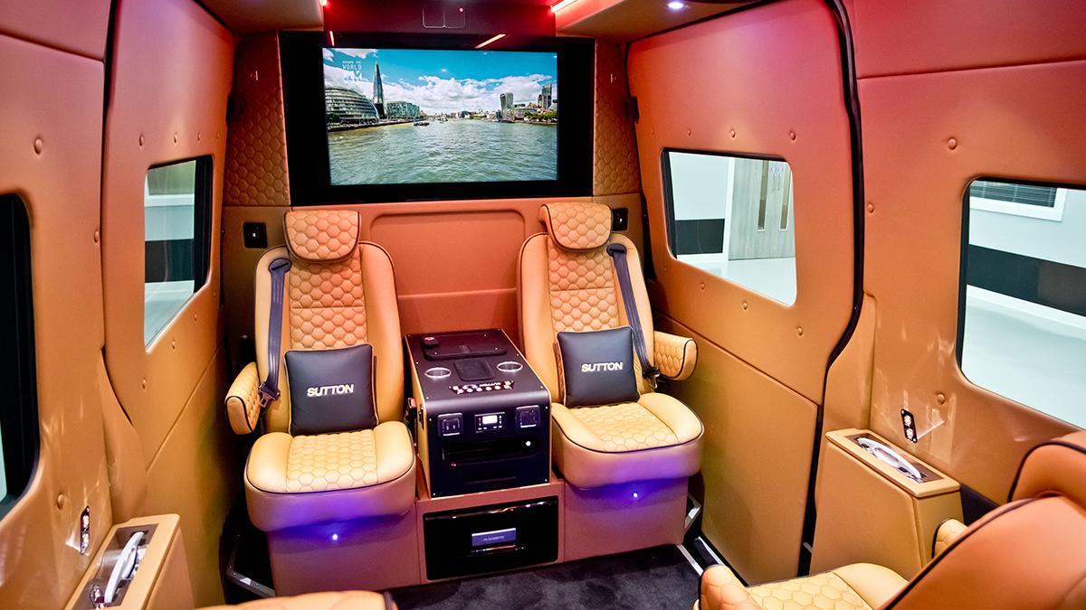 huttonpeach's tweet photo. It’s been great working with Clive Sutton on their promotional material to support the launch of the latest Sprinter VIP Class at the London Motor Show - digital brochure, website development and vehicle badging included. An amazing vehicle - infinity and beyond people carrying! https://t.co/lIgYz8lztc