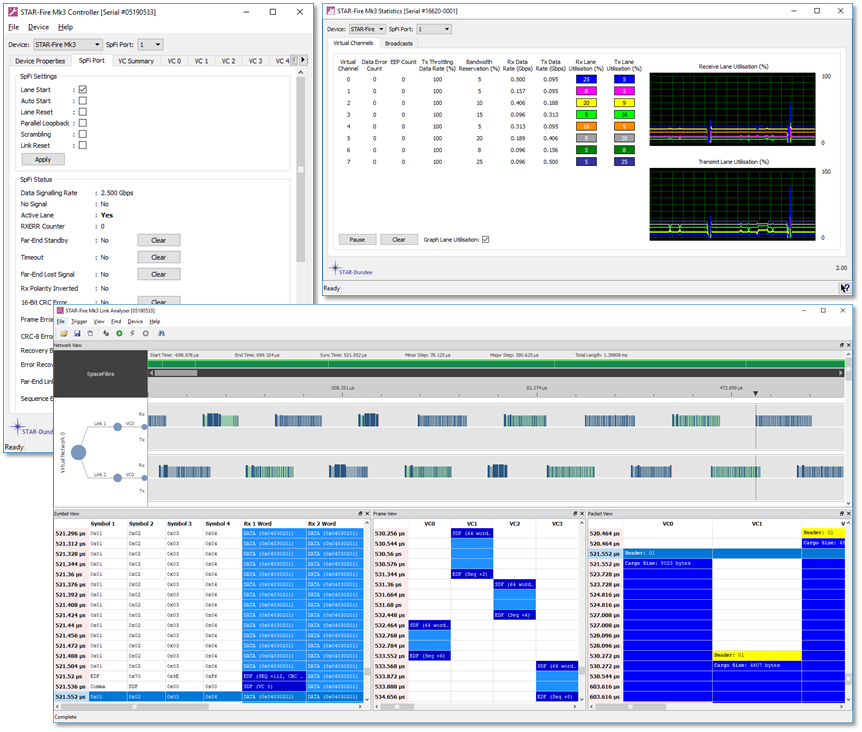 STAR_Dundee's tweet photo. Following on from the #SpaceFibre standard publication, we've just released our latest SpaceFibre and #SpaceWire enabled test and development product, the STAR Fire Mk3. It's both a SpaceFibre interface and link analyser, and includes powerful new software https://t.co/771djzGtV0 https://t.co/FdKcG7cdV5