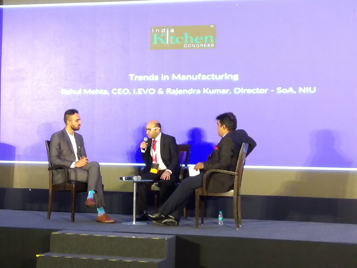 IKC_Conference's tweet photo. Expert panelists explain 'Trends in Manufacturing' at India Kitchen Congress 2019 in New Delhi. 

@NoidaInternati1 

#IKC2019 #takethebigleap https://t.co/L2rJrc6EtY