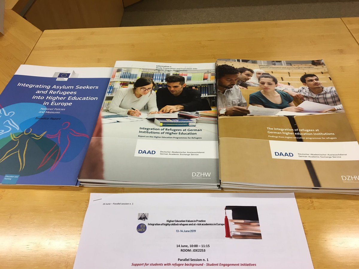 DAAD_EU's tweet photo. The breakout session is over but there is plenty of literature on the topic #integration of #refugees! Here’s an overview: https://t.co/yM9Veq3jdK
@DAAD_Germany @EU_Commission @MKW_NRW @ACASecretariat #HE4integration #GREET #Integra #Welcome #NRWege #EurydiceEu #HigherEd4all https://t.co/8FkTHmQtHK