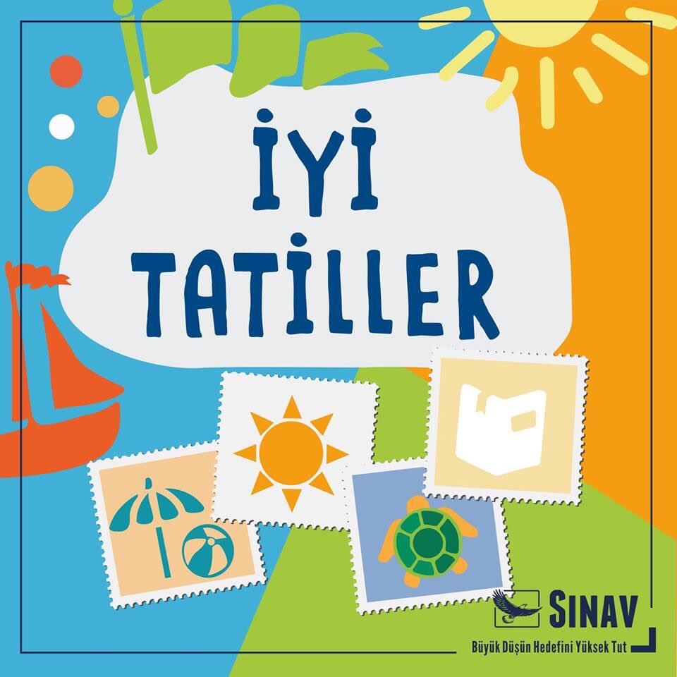 sinavegitim's tweet photo. Bir yılı daha geride bırakırken tüm öğrencilerimizi tebrik ediyor, eğlenecekleri ve dinlenecekleri bir yaz tatili geçirmelerini diliyoruz.
#sinavkolej #sinav #sinavcomtr #iyitatiller #karnegünü #karne #tatil https://t.co/GPkshpAltD