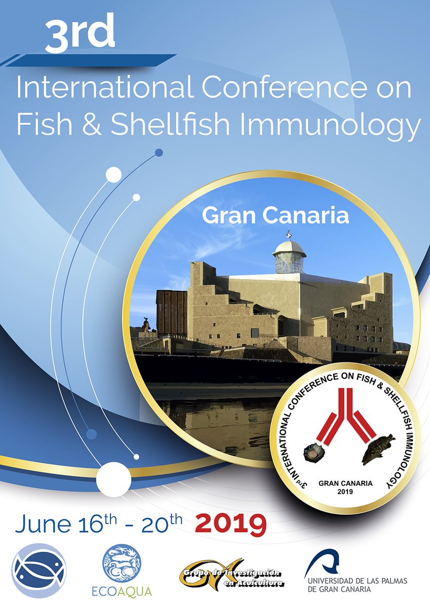 gacgrancanaria's tweet photo. Más de 200 expertos analizarán la inmunología de los peces en Las Palmas de Gran Canaria. @ECOAQUA_IU y la #ISFSI organizan la Tercera Conferencia Internacional en Inmunología de Peces y Moluscos 👉 https://t.co/8stxQKIQmA https://t.co/3wjwtHrIST