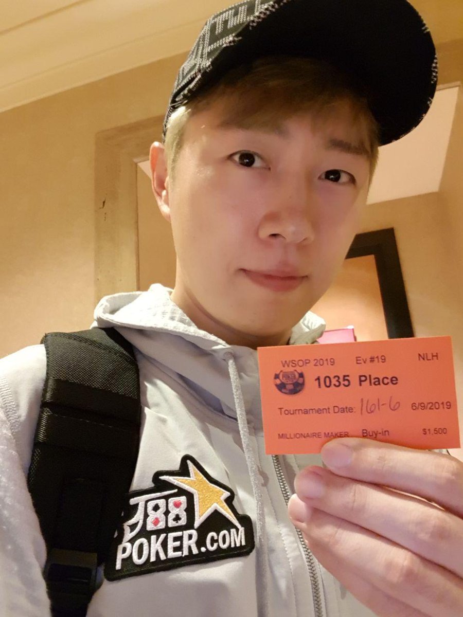 J88_official's tweet photo. #J88TeamPro #limyohwan #Boxer is in the #WSOP now!
And he finished in 1035place(Entries:8,809) in the #Millionaire_Maker_Event.
There are some interesting hand story on our website.
For the details, please visit our #J88Poker website.
Link: https://t.co/mKJ91yG3Ld https://t.co/NrC0LQJ9YH