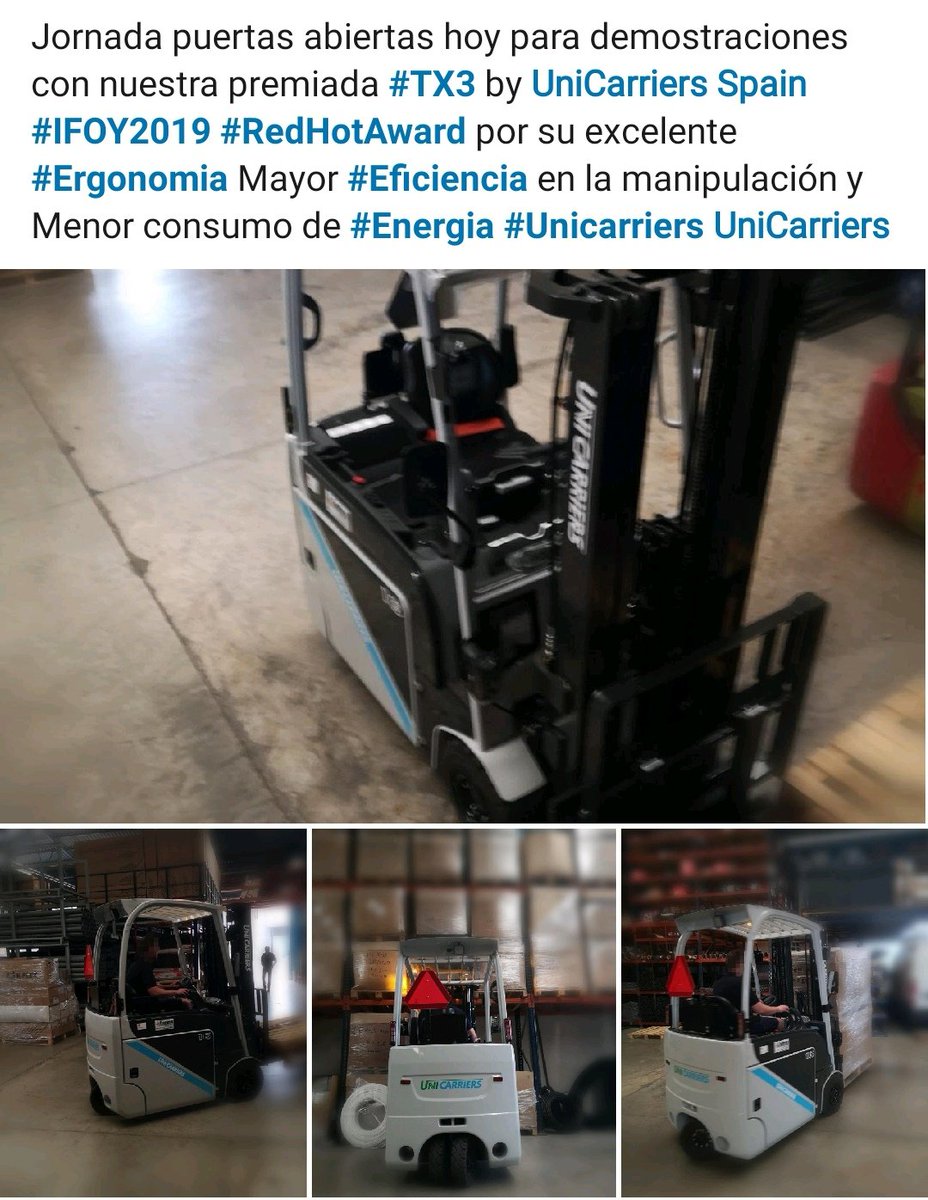 CaelmaSL's tweet image. #TX3 by @UniCarriersEU #IFOY2019  #RedHotAwards