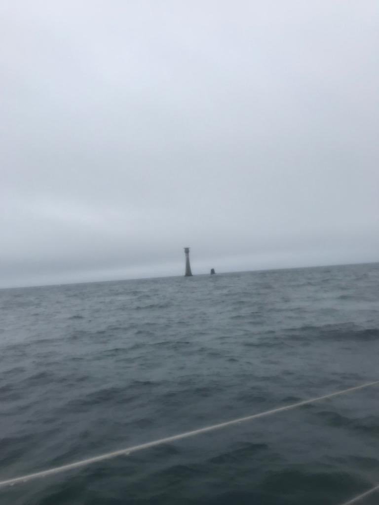 A few snaps from our last race “The Myth of Malham”. As we rounded Eddystone Lighthouse. We learned a lot about the boat and our own tactical decision making which will come in very useful in the Fastnet. Placed 12th of 41 this time. #fastnet #boat #Sailing #rorc