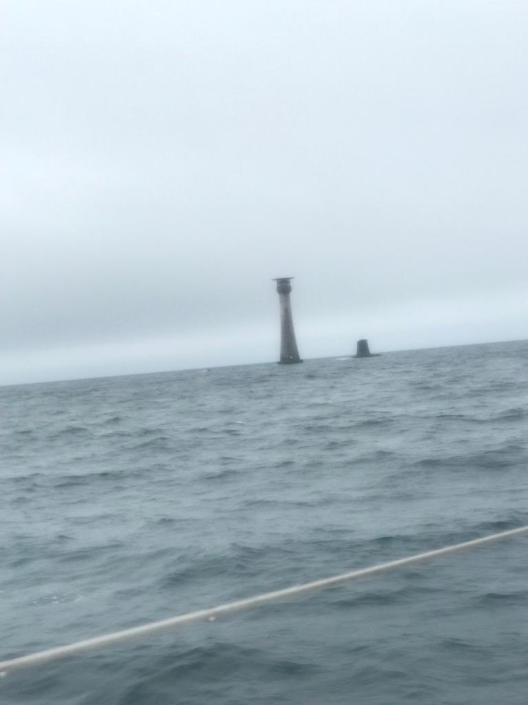 BulfinDominic's tweet photo. A few snaps from our last race “The Myth of Malham”. As we rounded Eddystone Lighthouse. We learned a lot about the boat and our own tactical decision making which will come in very useful in the Fastnet. Placed 12th of 41 this time. #fastnet #boat #Sailing #rorc https://t.co/uCRcmcB1BG
