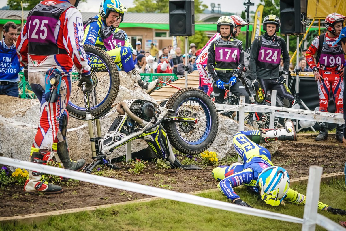 TrialGP's tweet image. That's a maximum if ever we've seen one! Pic @pep_segales #FiveFriday #FIMTrialGP #WeAreTrialGP