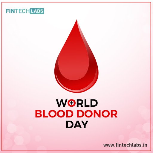 fintechlabs_in's tweet photo. Blood donated at one time has the potential to save upto 3 lives. 
Donate blood, Save life. 
#foracause 
#blooddonorday #fintechlabs https://t.co/H4mVRpyBgq