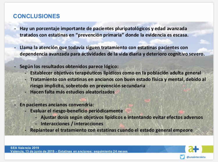 Ayer <a href="/althaiamanresa/">Fundació Althaia</a> y <a href="/icscatcentral/">ICS Catalunya Central</a> presentamos en la #SEA2019 como #comunicaciónoral los sorprendentes resultados obtenidos en el estudio #staterly 

Seguimos trabajando en ello💪🏻 
#planteandounmulticéntrico

<a href="/eldoctorhuma/">El Doctor Humà</a> <a href="/albajb3/">Alba Junyent Bastardas</a> <a href="/evamcallaghan/">Eva MCallaghan</a> <a href="/jaliguecapsada/">Jordi Aligué</a> 
#SEMITuit