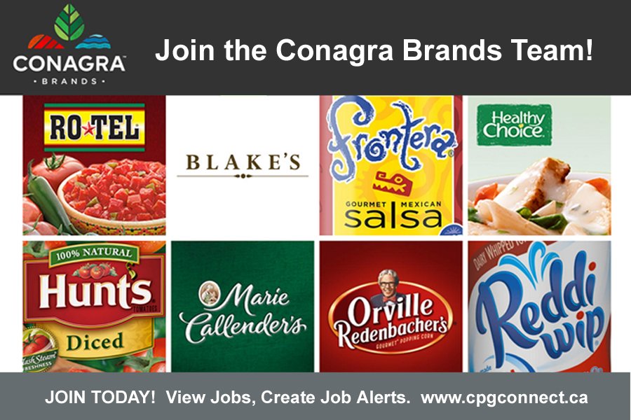 CPG Connect on Twitter "Attention Manufacturing Experts! ConAgra Foods