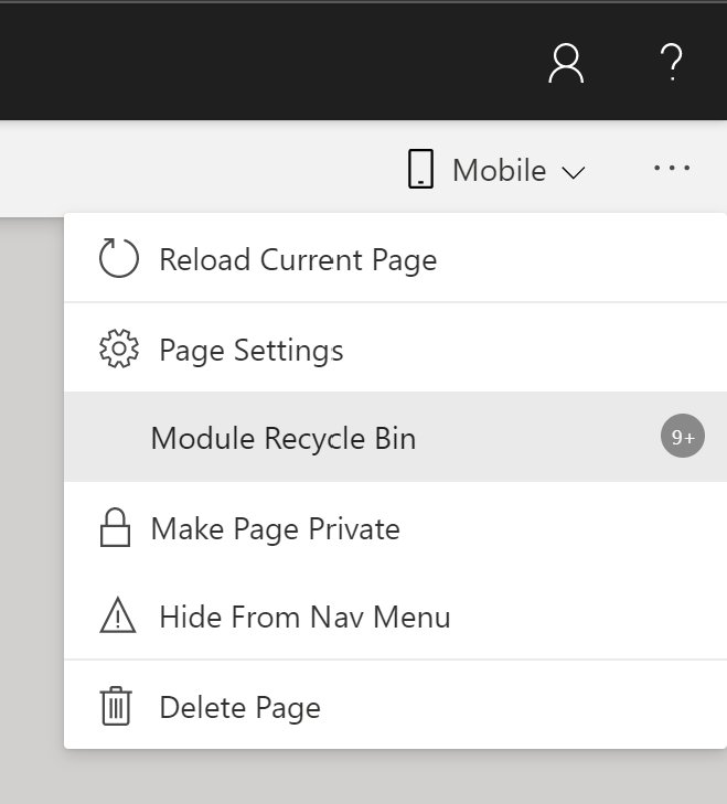 ScotiaCode's tweet photo. Never go hunting for deleted modules again! In #ShineDNN for #DNNPlatform the page level module recycle bin gives your users fast access to restore content from exactly where it was deleted. No more searching.  #SneakPreview #ComingSoon #DNNCMS #CMS https://t.co/KDt2EdTx9G