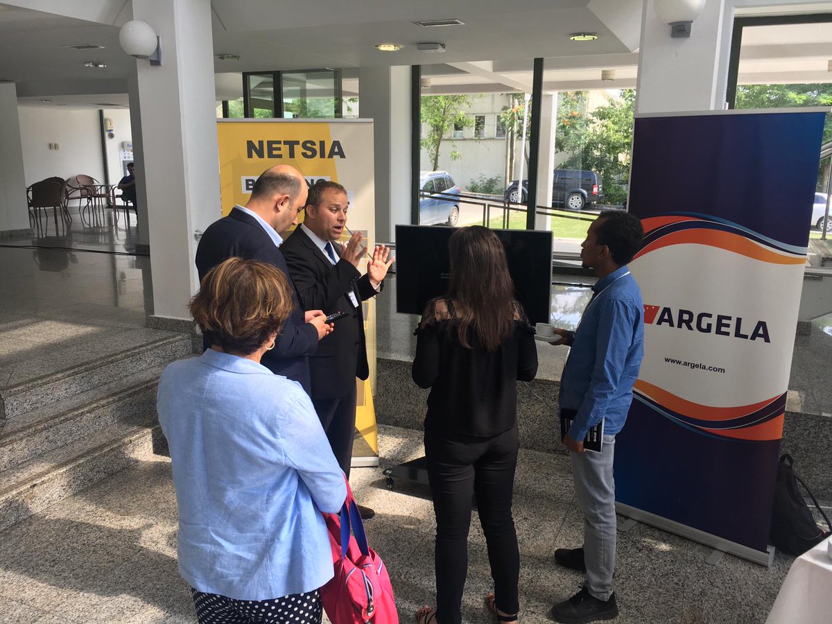 IncNetsia's tweet photo. Some scenes today from IEEE 5G Summit in Istanbul, where Argela and Netsia are the Silver Sponsors. Thank you all who attended our presentation on "Virtualized, Multi-Access Telco Edge Cloud for Fixed Mobile Convergence". #5G #ieee #networkslicing #telecoms https://t.co/O6dZIqu7e3