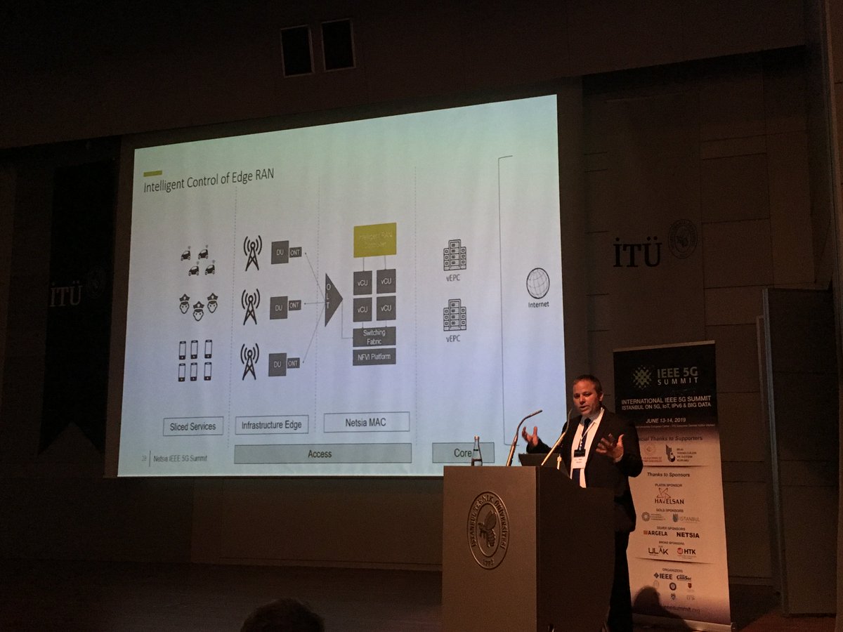 IncNetsia's tweet photo. Some scenes today from IEEE 5G Summit in Istanbul, where Argela and Netsia are the Silver Sponsors. Thank you all who attended our presentation on "Virtualized, Multi-Access Telco Edge Cloud for Fixed Mobile Convergence". #5G #ieee #networkslicing #telecoms https://t.co/O6dZIqu7e3