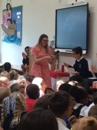 TunstallPrimary's tweet photo. Reading Week! We've been celebrating our reading and love of books with authors Teddy Keen and Chitra Soundar who have been sharing their books, we've had a spoken English competition, a scene in a box fair, decorate your door as a book and dressed up as adjectives #lovereading! https://t.co/5WFknl4EjV