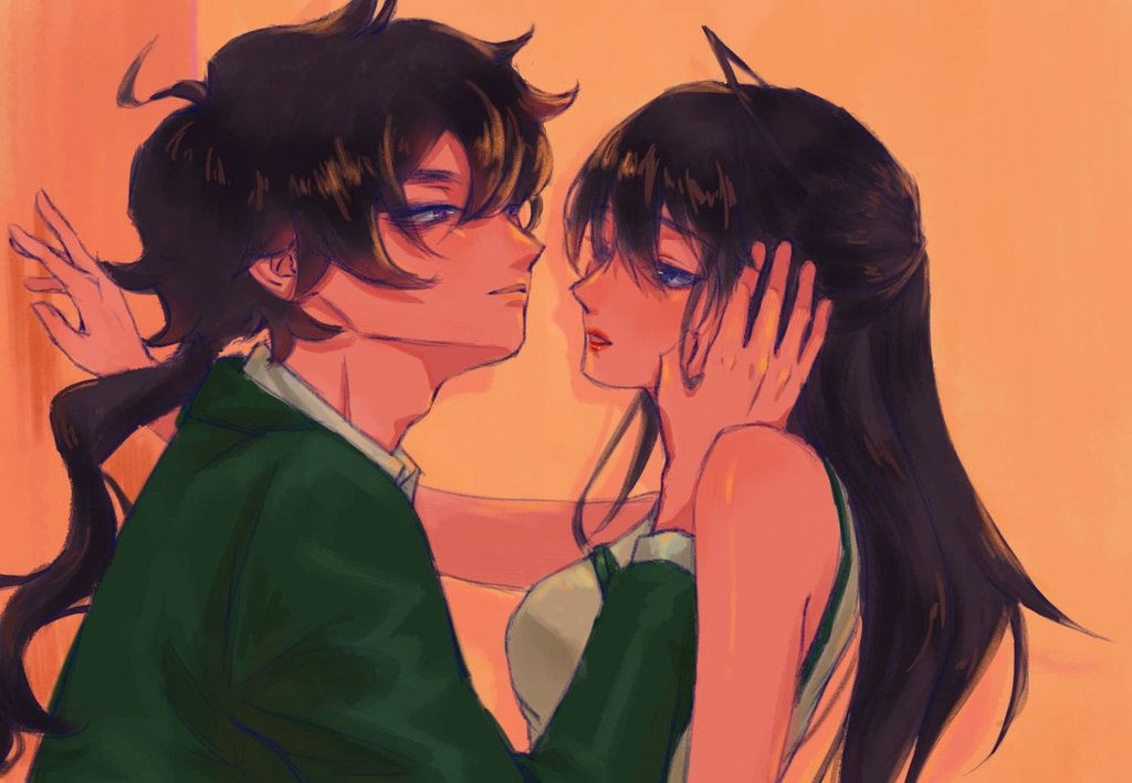 纸彦on Twitter 阿良也和小景 算是把上次那张重画了一下qwq アクタージュ 阿良景 夜凪景https T Co Gytzngw4wf Twitter