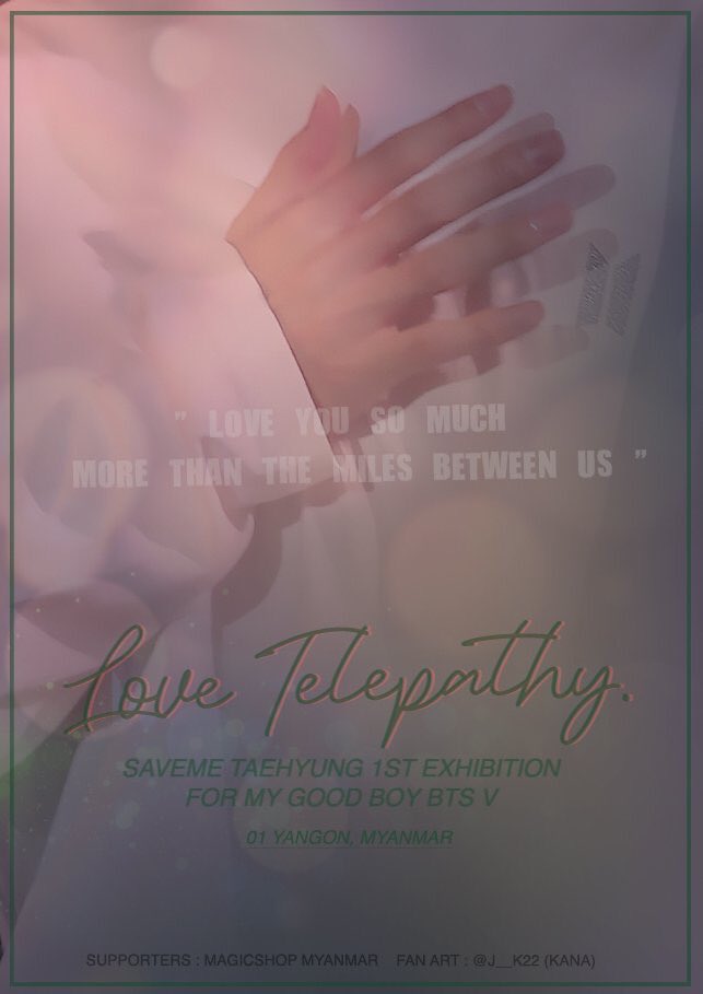 SAVEME_TAEHYUNG's tweet photo. SAVEME_TH 1ST EXHIBITION 
@lovetelepathy95 

01 MYANMAR🇲🇲
ျမန္မာမွာ လုပ္ျဖစ္မယ့္ saveme_th ရဲ႕ 1st exhibition ေလးပါ. အတူတူ အမွတ္တရေကာင္းေလးေတြ ဖန္တီးၾကရေအာင္. ျမန္မာက ခ်စ္ဖို႔ေကာ��္းတဲ့ ARMY ေတြနဲ႔ ေတြ႕ရမွာ အရမ္း စိတ္လႈပ္ရွားေနပါတယ္. မၾကာခင္မွာ details ေလးေတြ ေၾကညာသြားပါ့မယ္💜 https://t.co/lMb46ve1Wh