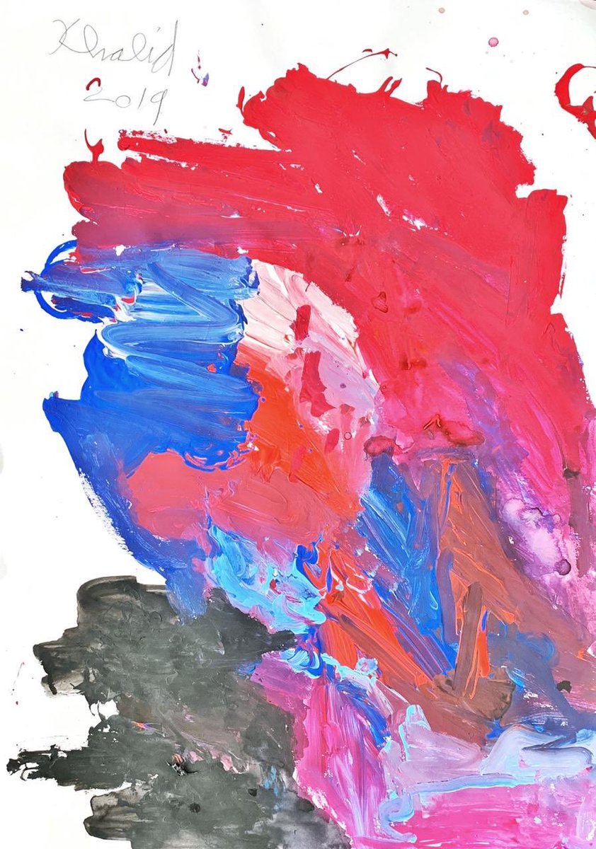Salemalq's tweet photo. “Every child is an artist. The problem is how to remain an artist once we grow up.” Pablo Picasso

My son Khalid, 7 work: https://t.co/u5l0NlUmAO