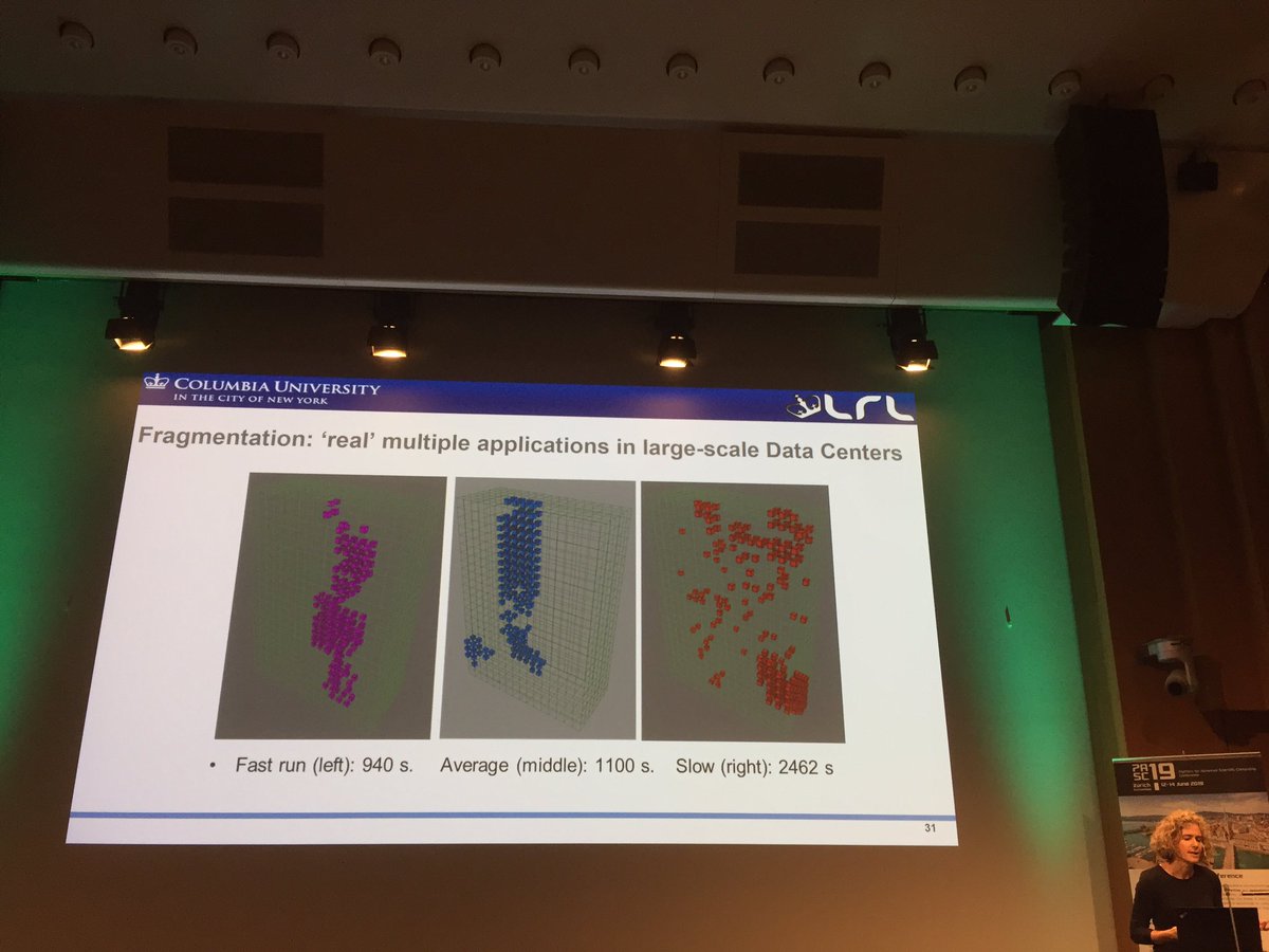 mgg_ch's tweet photo. „What we can do is to redirect connectivity of a fragmented workload“ impressive keynote by Keren Bergman @Columbia @PASC_Conference @ETH #PASC19 #Exascale and Beyond https://t.co/EXCVLK1byX