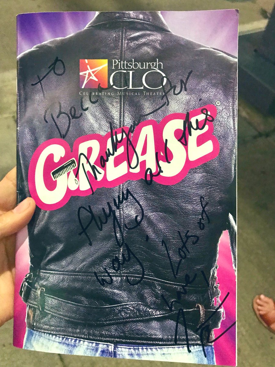 BeccaBTalksTV's tweet photo. GREASE is the word 💃🏻 my parents introduced me to the movie when I was a kid and finally getting to see it LIVE ON STAGE with the most remarkable cast was such a special experience. Thank you @pittsburghclo for great time! #CLOGrease https://t.co/l8bK3qdzwj https://t.co/JC3CYTj9YH