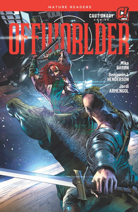 BloodyRedBaron's tweet image. We launch OFFWORLDER tomorrow. It&apos;s not a comic you&apos;ll read and forget. #Offworlder #Scifi #Cautionary #Comics