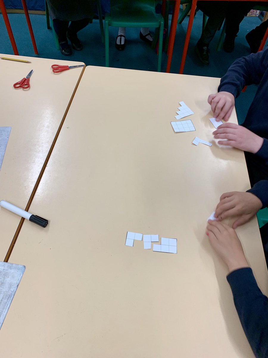 bandy4eva's tweet photo. Some of the children in my class had a go at #makingrectangles from the @nrichmaths resources! They had so much fun while learning! #Dimensions #geometry #determination @naceuk #ambassador #workingmathematically #collaboration https://t.co/H0mqpJ7dff