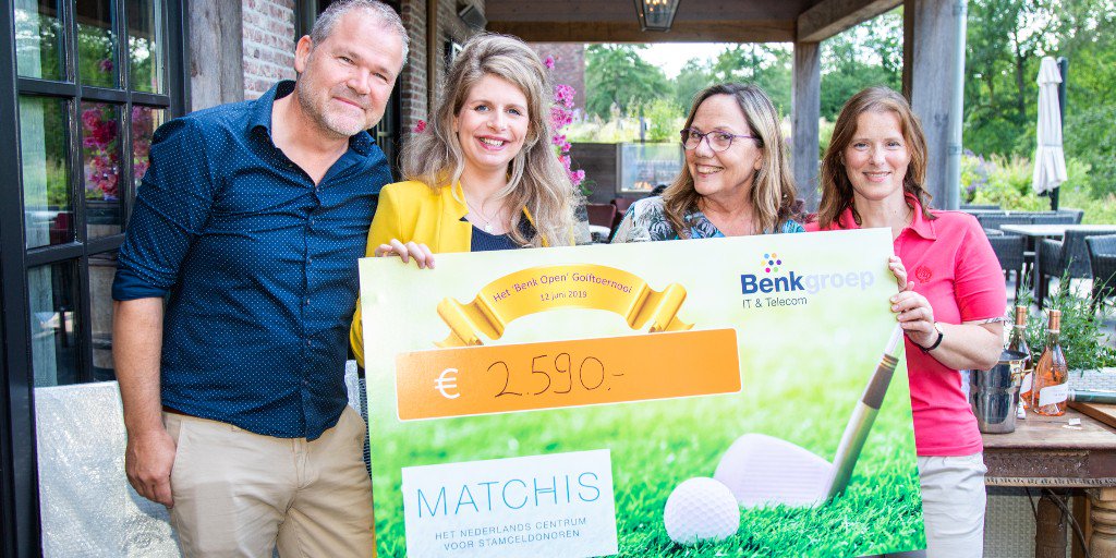 Het golftoernooi dat woensdag werd georganiseerd door Benk Groep B.V. om geld op te halen voor Matchis was een groot succes. Het opgehaalde bedrag van €2590,- is door een van de deelnemers zelfs verdubbeld! #stamceldonatie #golftoernooi
matchis.nl/actueel/golfto…