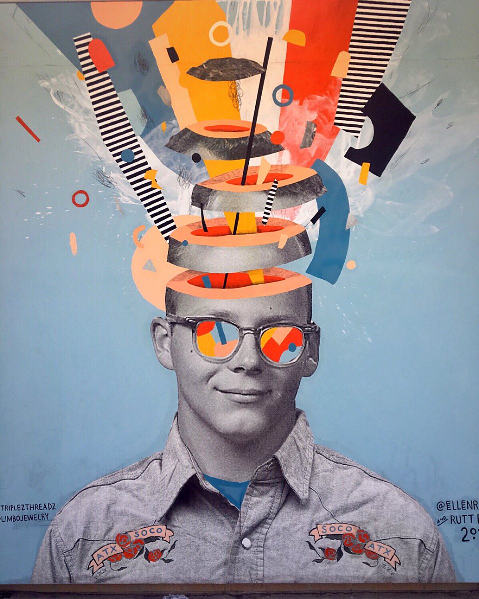 Cool #streetart in #AustinTexas
🤯;😎