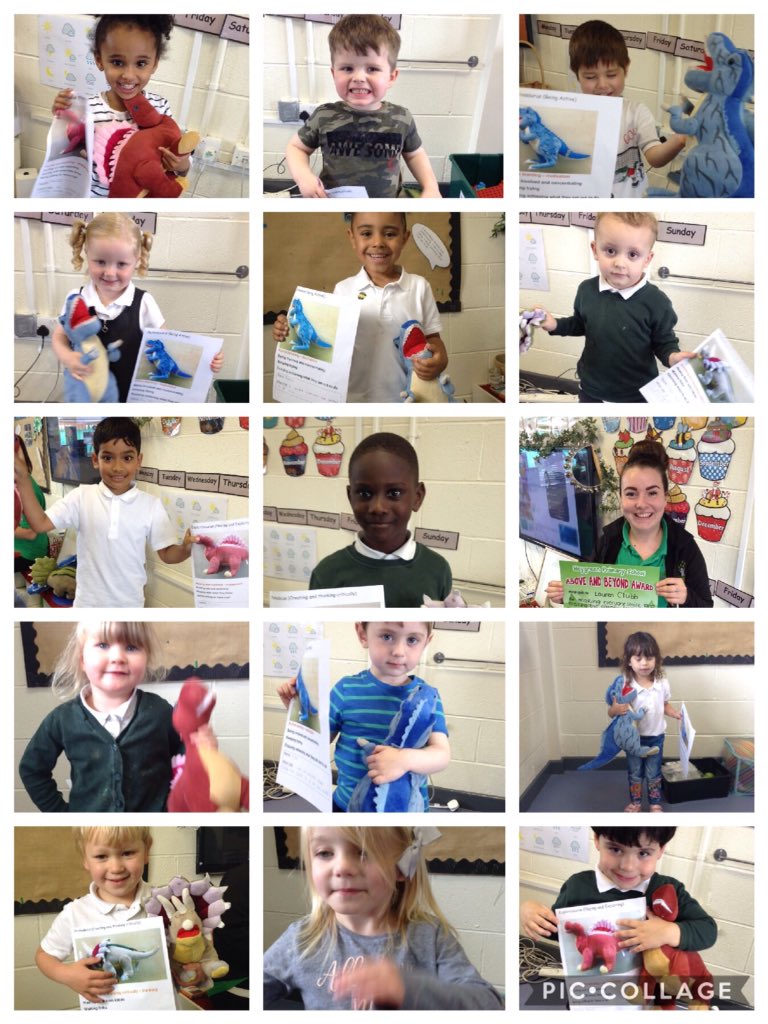 MrsThompson1989's tweet photo. Well done to this weeks Cof EL certificate winners! Our above and beyond award went to Miss Clubb for organising the garden. #activasaurus #thinkadocus #explorasaurus @hgprenursery @MissOMalley92 @HeygreenN https://t.co/KO7fIDrfwG