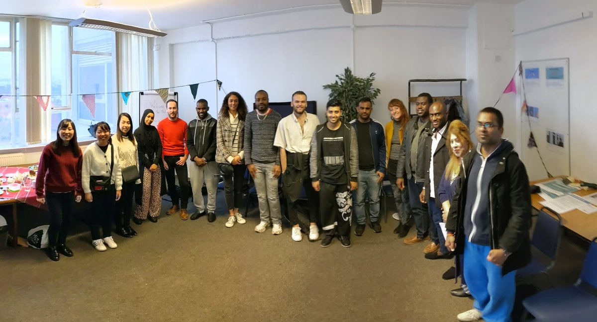 srfinn76's tweet photo. @timebank had a great turn out at our summer tea-party. So lovely to see so many faces finding out what's happening for @RefugeeWeek across #WestMidlands #volunteers #mentoring @MelanieJBerard @AyanTimeBank @RachelReidUK @Rashai4 https://t.co/6SPX6ziQdN