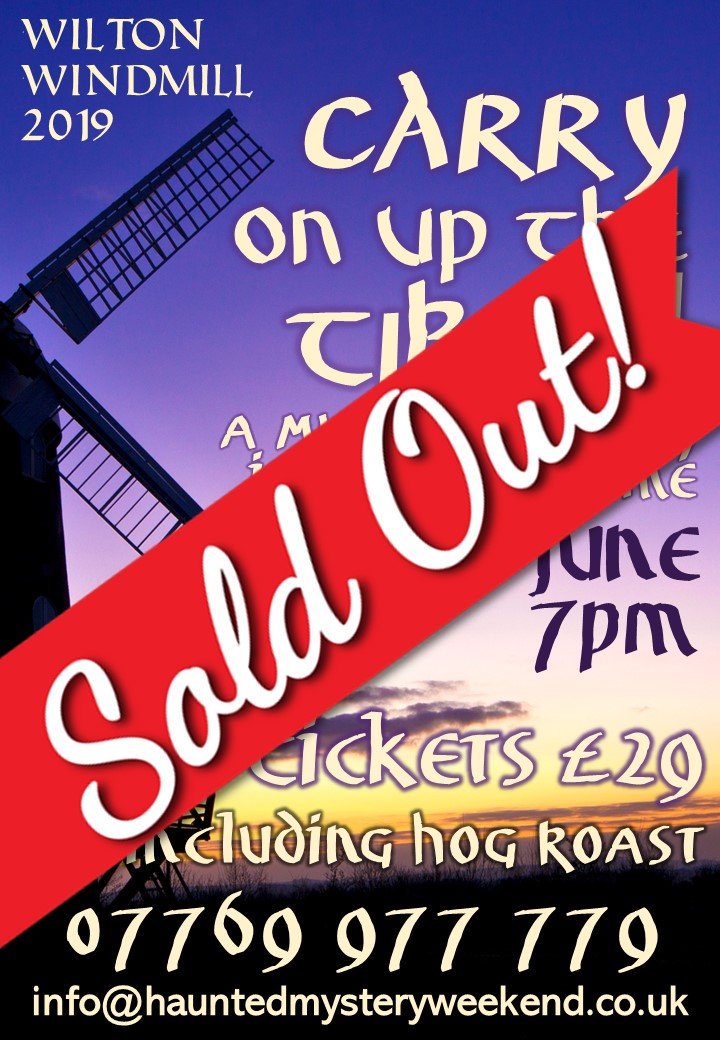 We're delighted to say that "Carry on up the Tiber!" <a href="/WiltonWindmill/">Wilton Windmill</a>   is completely sold out. Sorry, but there will not be any tickets available on the gate.