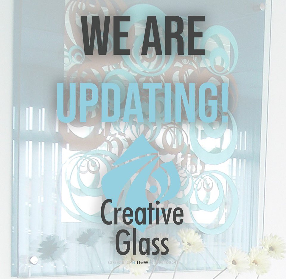 creative_glass1's tweet photo. Many of you may have already seen, but we are currently in the process of updating our social media and our website! Stay tuned for updates and don’t forget we also have instagram @creative_glass1 and you can find us on Facebook @creativeglass1 ! #creativeglass #design #exciting https://t.co/FtC7CazBmq