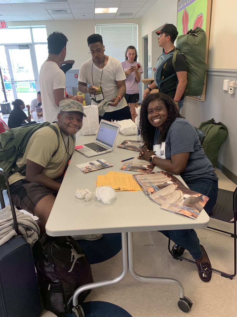 FauhsA's tweet photo. It is that time of year, recruiting is upon us! It was a pleasure having JROTC on our campus this week. This morning working with cadets to provide admissions info. Is what we do. If you’d like us to speak to your school or youth program feel free to reach to us! #fauhs #goowls https://t.co/zqDM3HGaYI