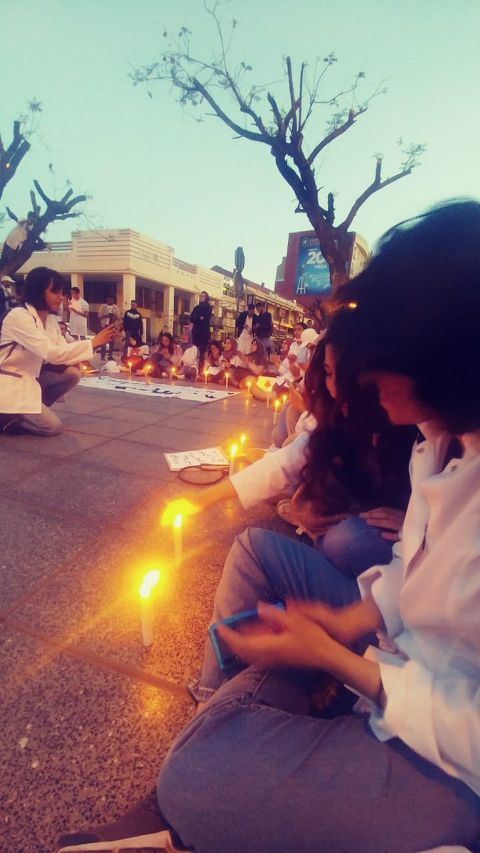 AnhariWarda's tweet photo. For the first time in the Morocco, there’s a 100% success rate of final exams boycott of medical students across the country, and it’s not dealt with rationally rather with brutality and threats. 
#DoctorsUnderOppression 
#medicalstudentstrike
  @TheWashingtonPost @BBCNews @TIME https://t.co/It1YQgnbRS