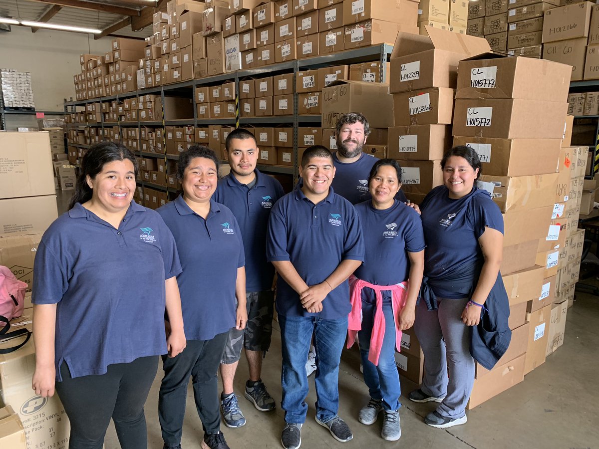 ActLbusd's tweet photo. ACT students say goodbye to Aquarium of the Pacific Warehouse co-workers. The ACT program receives on site vocational training with many local businesses and the partnership is mutually beneficial #LongBeach #adulttransition #allmeansall #proudtobelbusd #community https://t.co/Mj3ReFMxLP