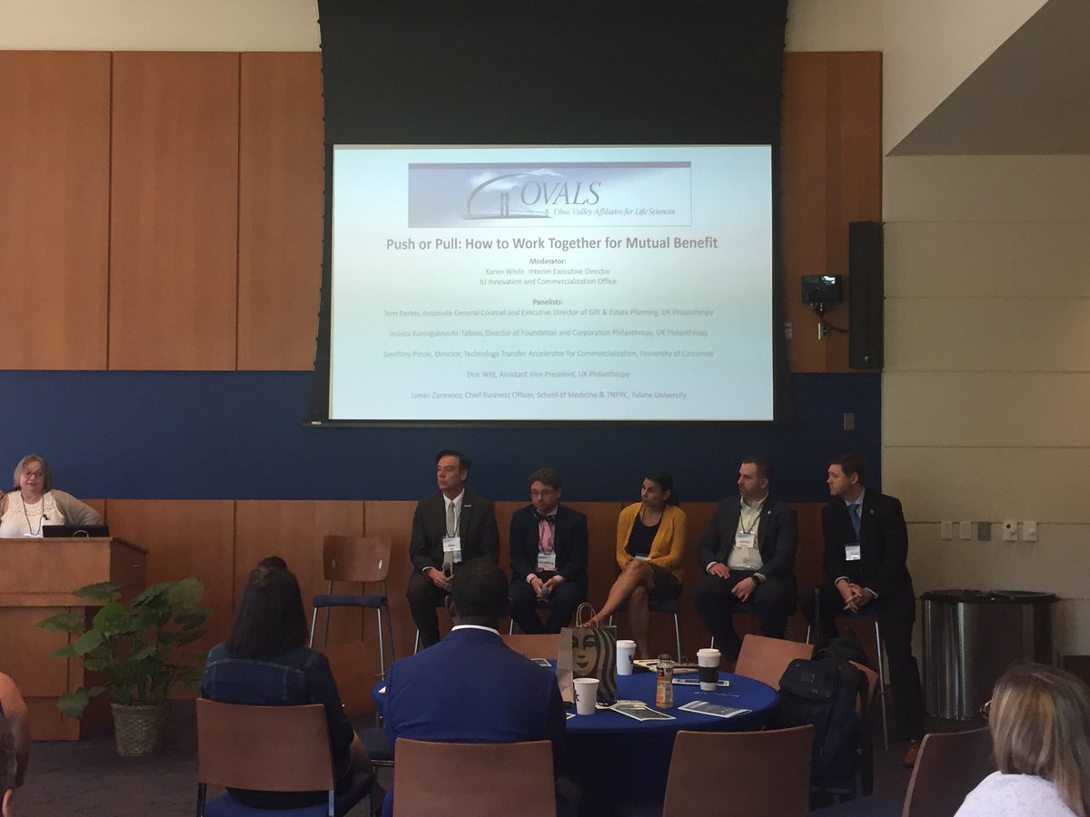 uky_innovate's tweet image. Philanthropy professionals from several states talking about Commercialization and philanthropy working together. @UK_Philanthropy @Zanewicz #learningfromoneanother