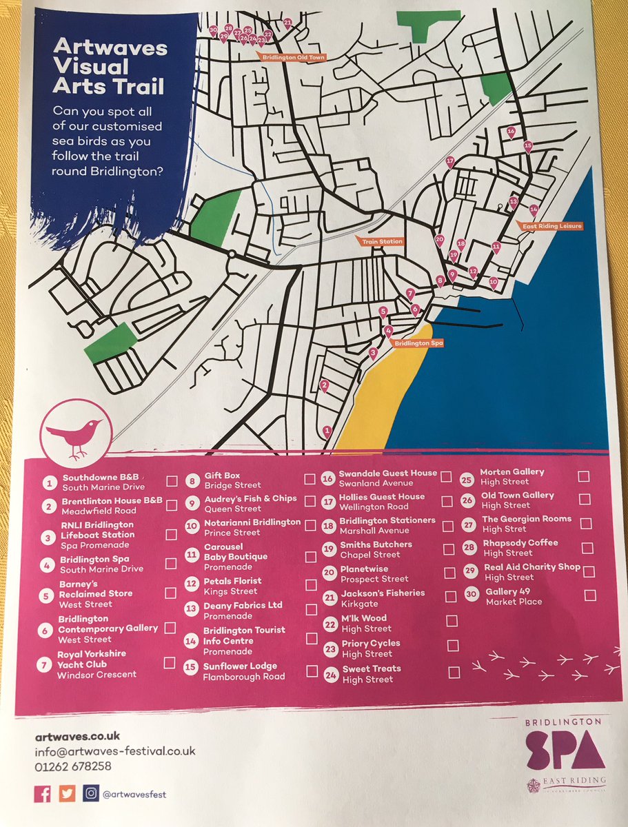 BretlintonHouse's tweet photo. Bertie the seabird is now in position ready for the artwaves visual arts trail which runs from this Monday 17th June until Sunday 23rd June. We are number two on the list of 30. Can you find them all? Have fun while you're looking😊🏴‍☠️ #Artwaves #Bridlington https://t.co/UECl3qFFR2