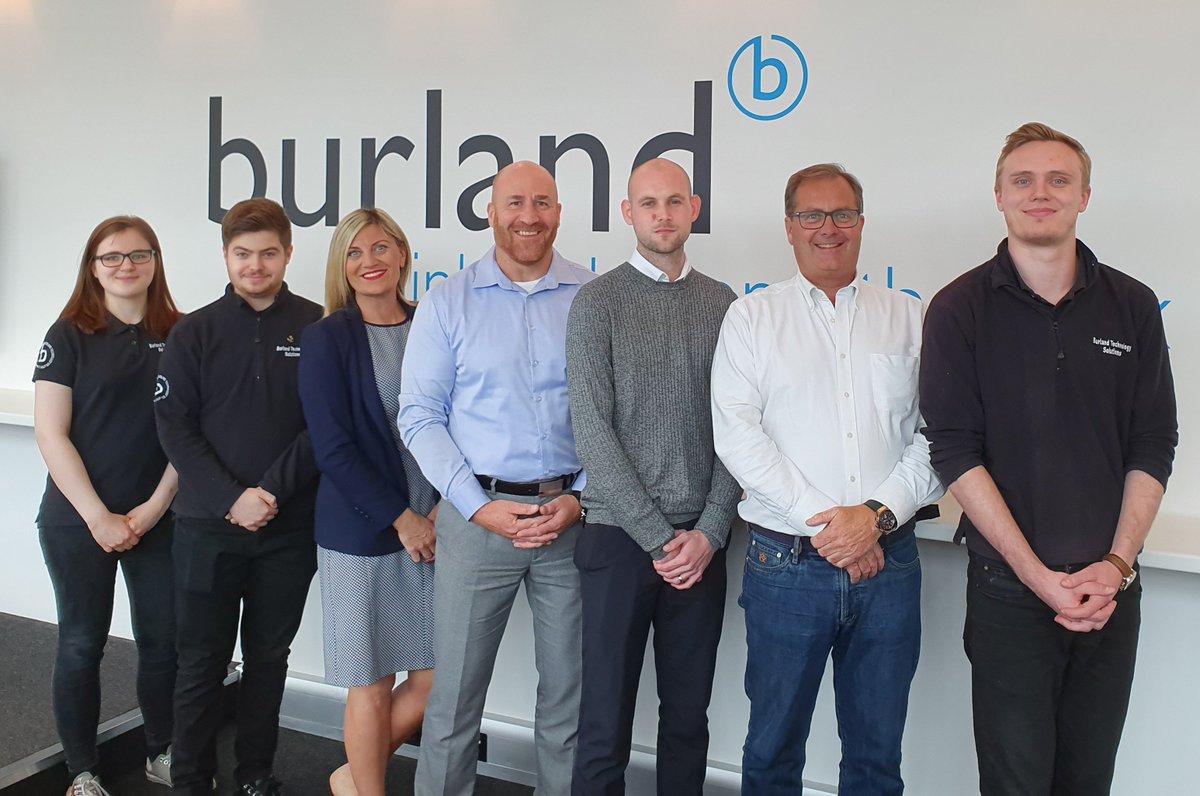 BurlandTS's tweet image. Due to continued growth we have established a new sales team. Meet the team; Stacey Marston, Adrian Marston &amp;amp; Liam Donaghy pictured centre alongside our internal sales Team and @BurlandTS Managing Director Richard Vass @Trixster64 #office #deskpower #officerefit #officeelectrics